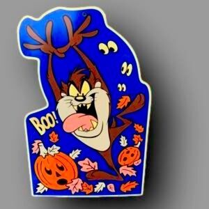 VINTAGE Taz Impact Plastics Halloween Yard Signs
